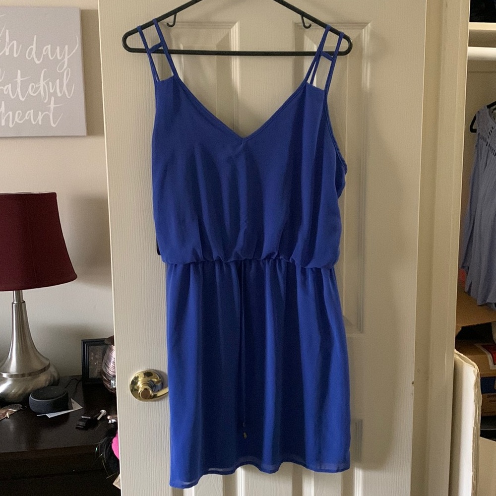 Blue comfortable summer dress for Juniors! Size Large